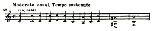 Moderato assai. Tempo sostennto